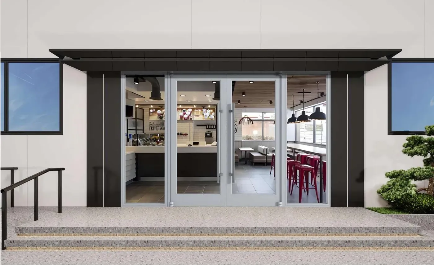 Shopfront Door System in a home
